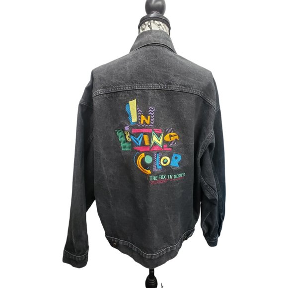 In Living Color Other - Vintage In Living Color size X-Large Black Denim Jacket - EUC